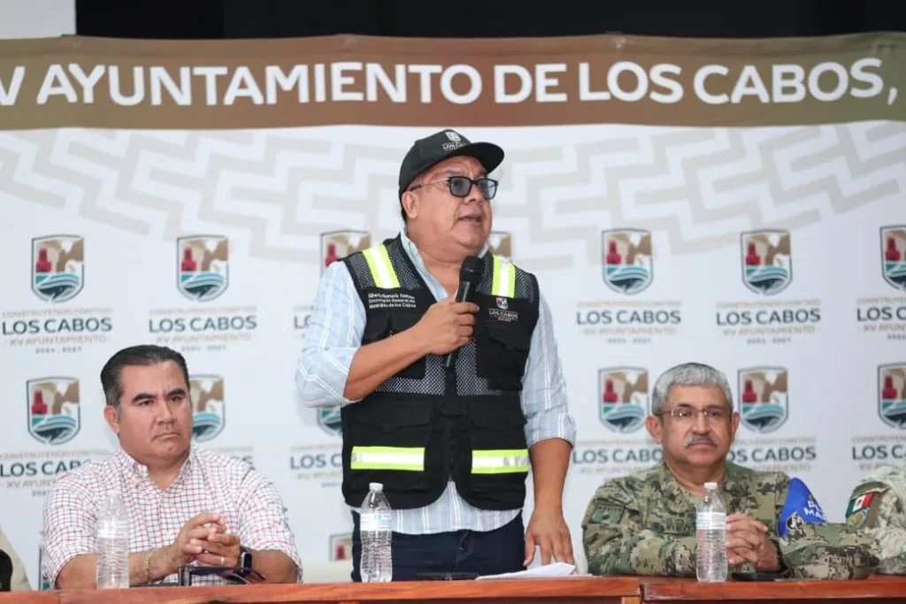 Refugio temporal habilitado por el Ayuntamiento de Los Cabos ante las lluvias