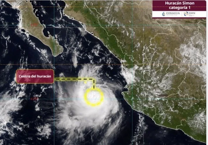 Baja California Sur State Civil Protection Council monitoring Hurricane Simon
