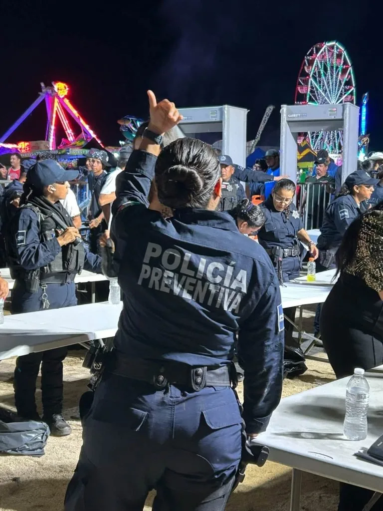 Security personnel deployed for the Cabo San Lucas Traditional Festival