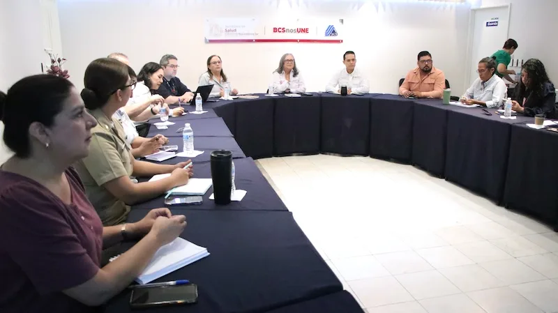 Health institutions meeting on dengue in Comondú
