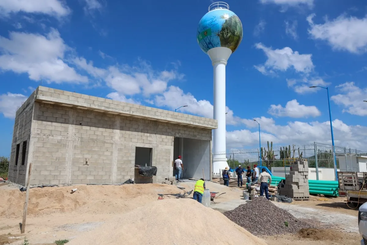 Obra de la Planta Purificadora de Agua para el Bienestar en la colonia La Pasión, La Paz