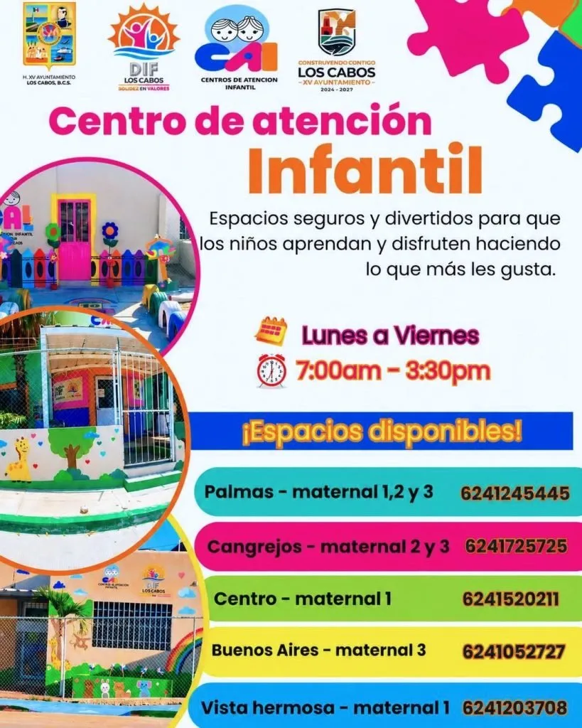 Children at a DIF child care center in Los Cabos